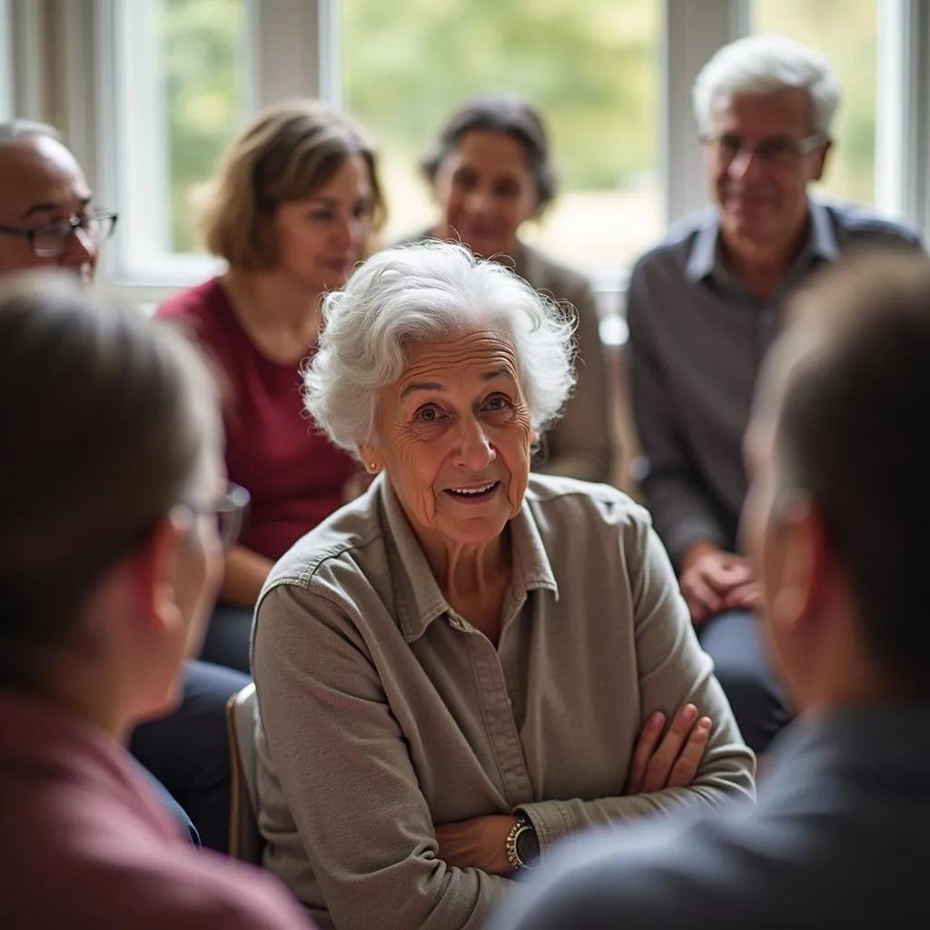 Support group for Alzheimer's caregivers