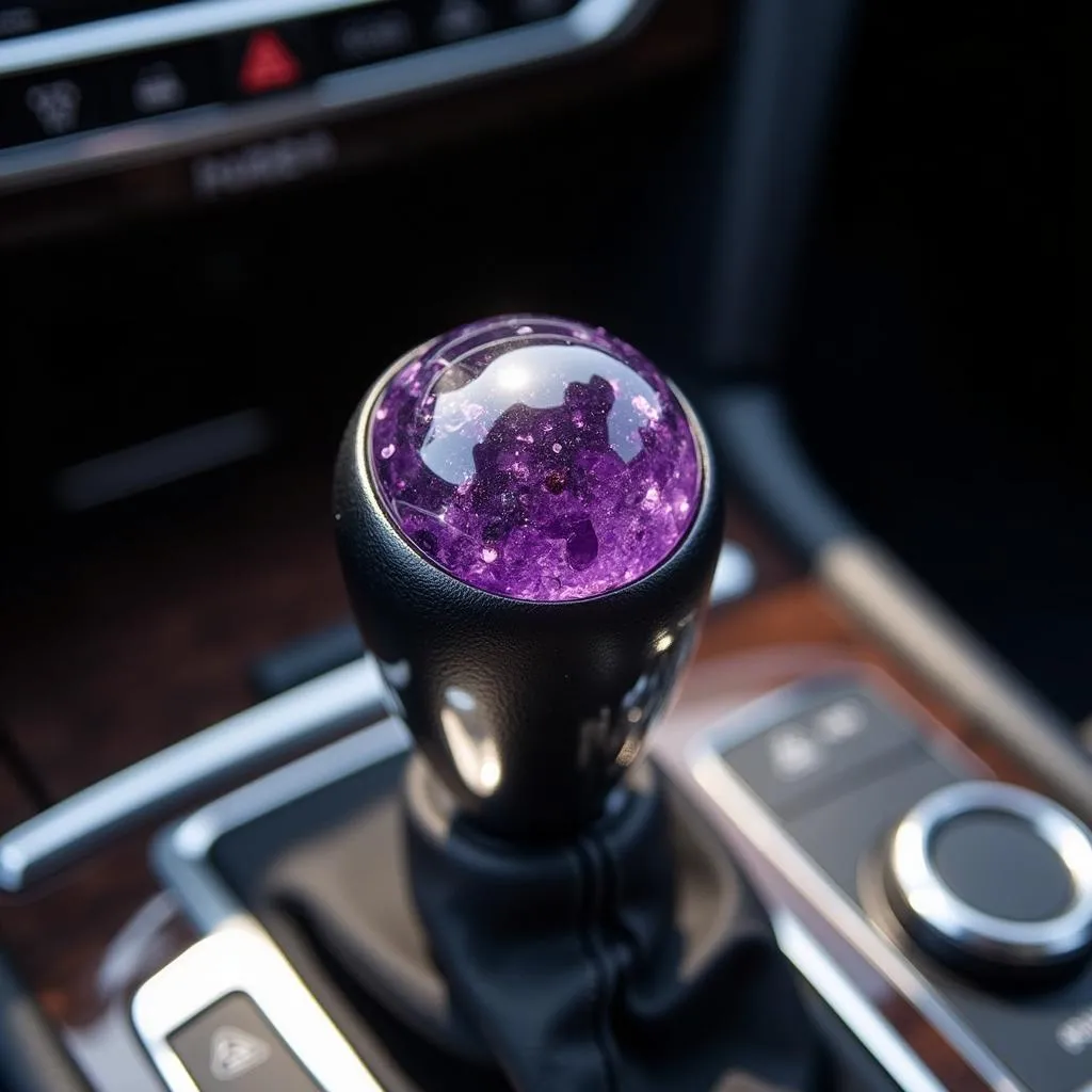 Amethyst Car Gear Shifter