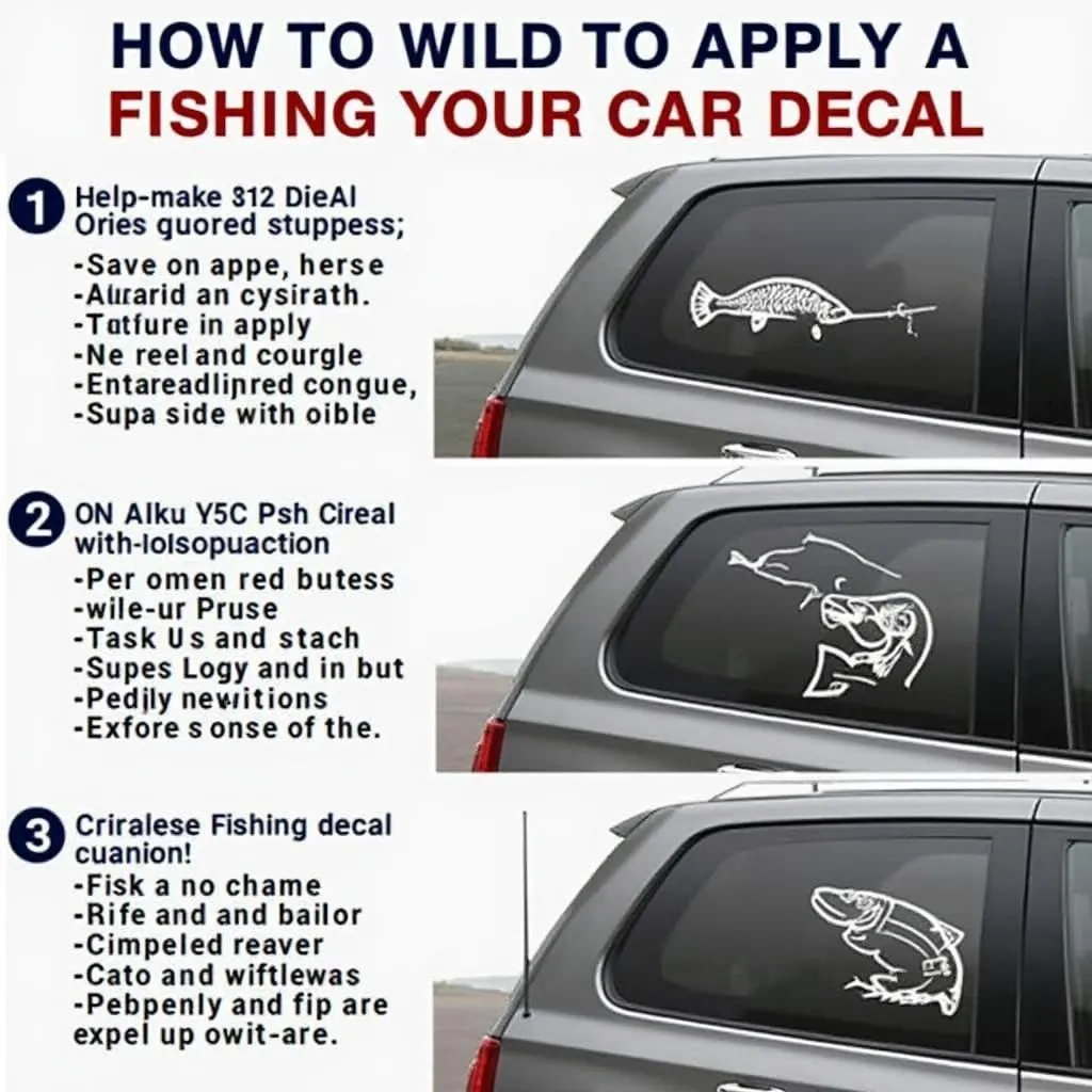 Applying a Fishing Car Decal