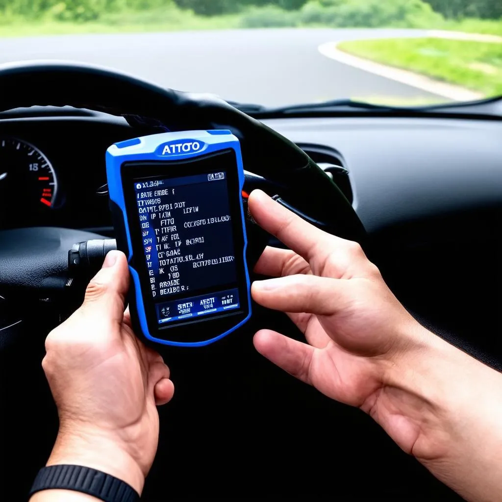 Atoto Car with OBD Scanner