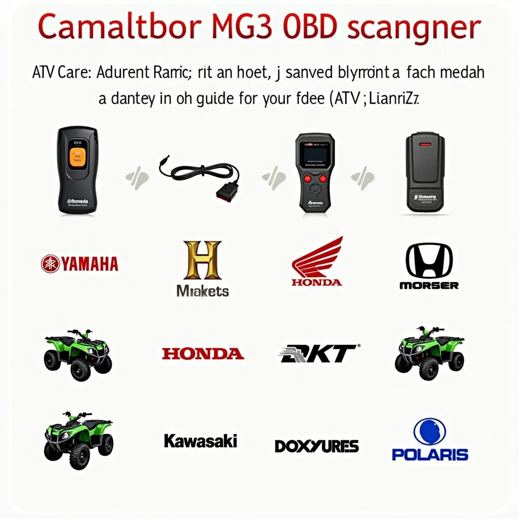 ATV OBD Scanner Compatible with Various ATV Makes and Models