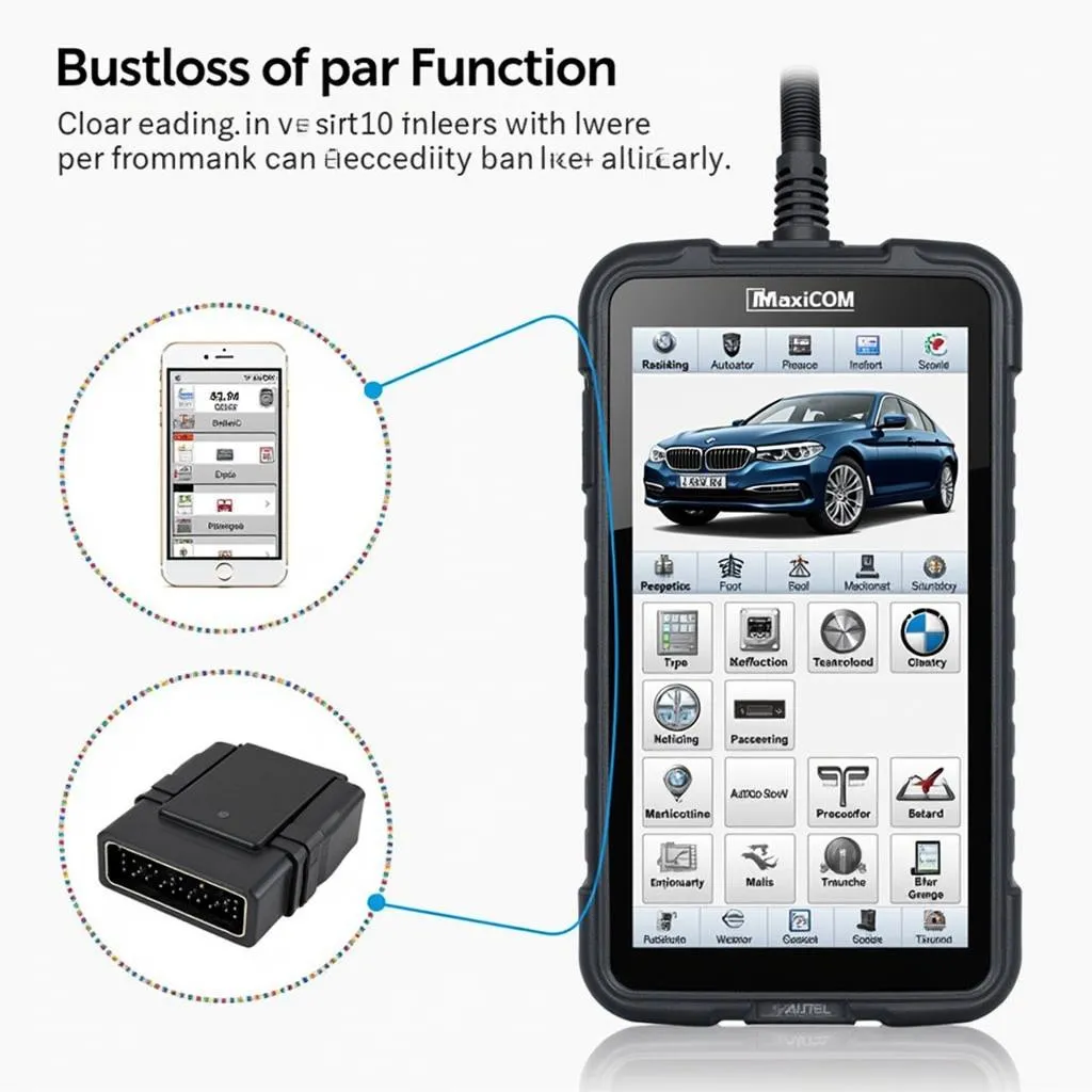 Autel MaxiCOM MK808 OBD Scan Tool for BMW: Advanced Diagnostics and Repair