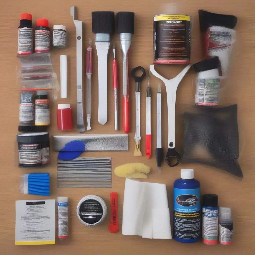 Automotive trim paint kit