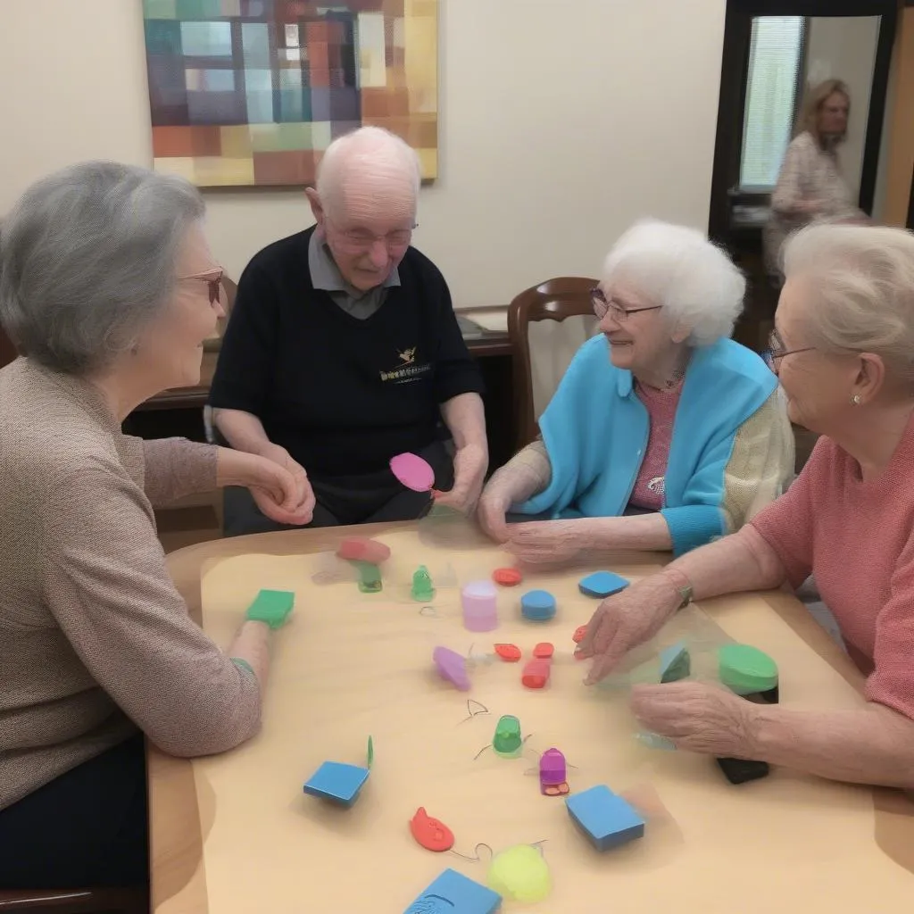 resident engaging in activities