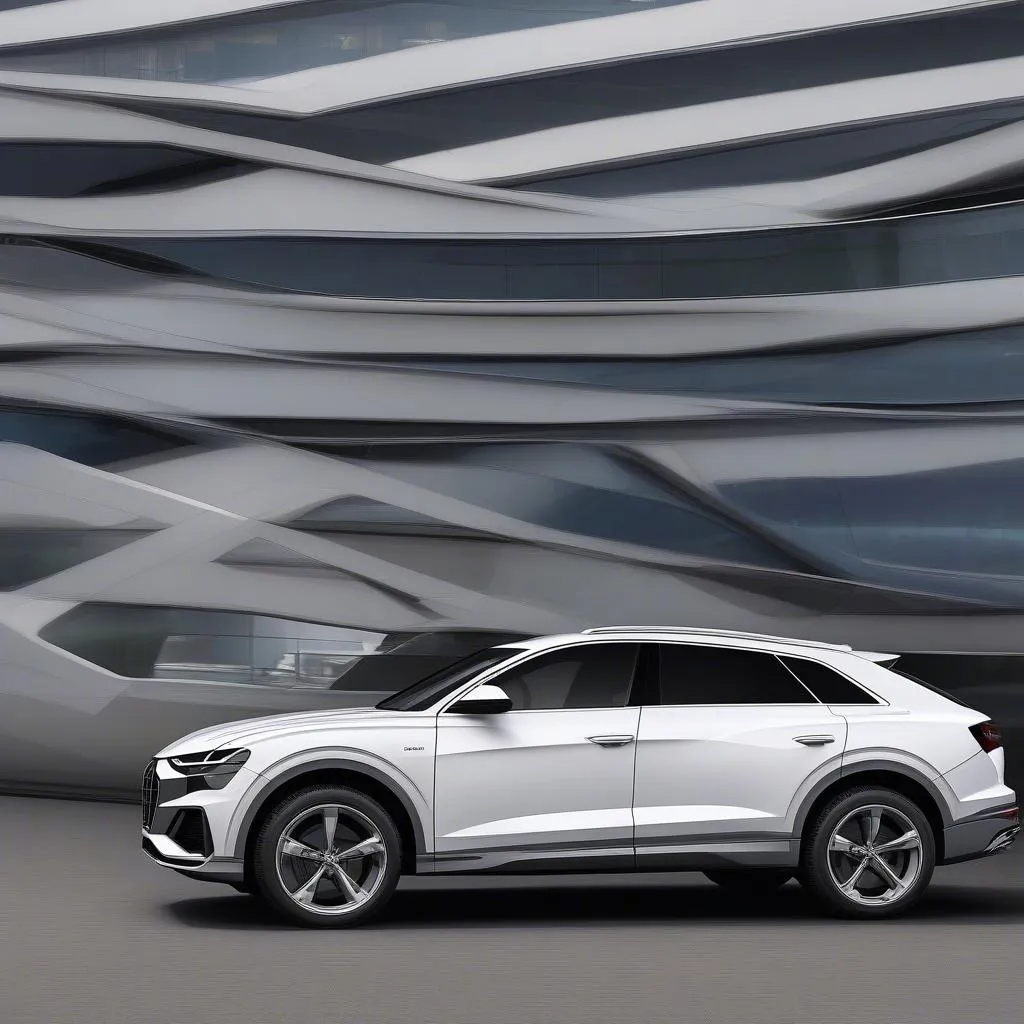 Audi Q8 on display at the Belgrade Car Show