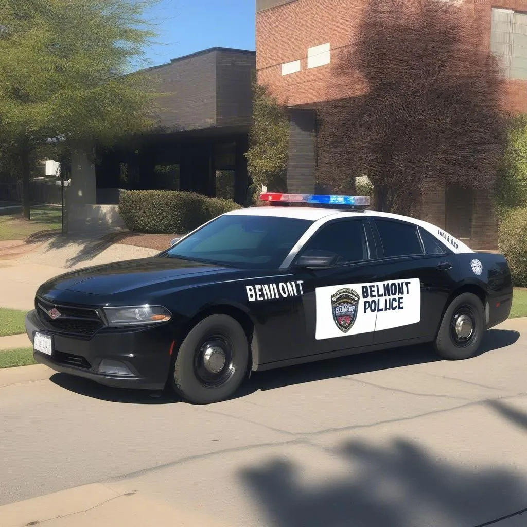 Belmont Police car