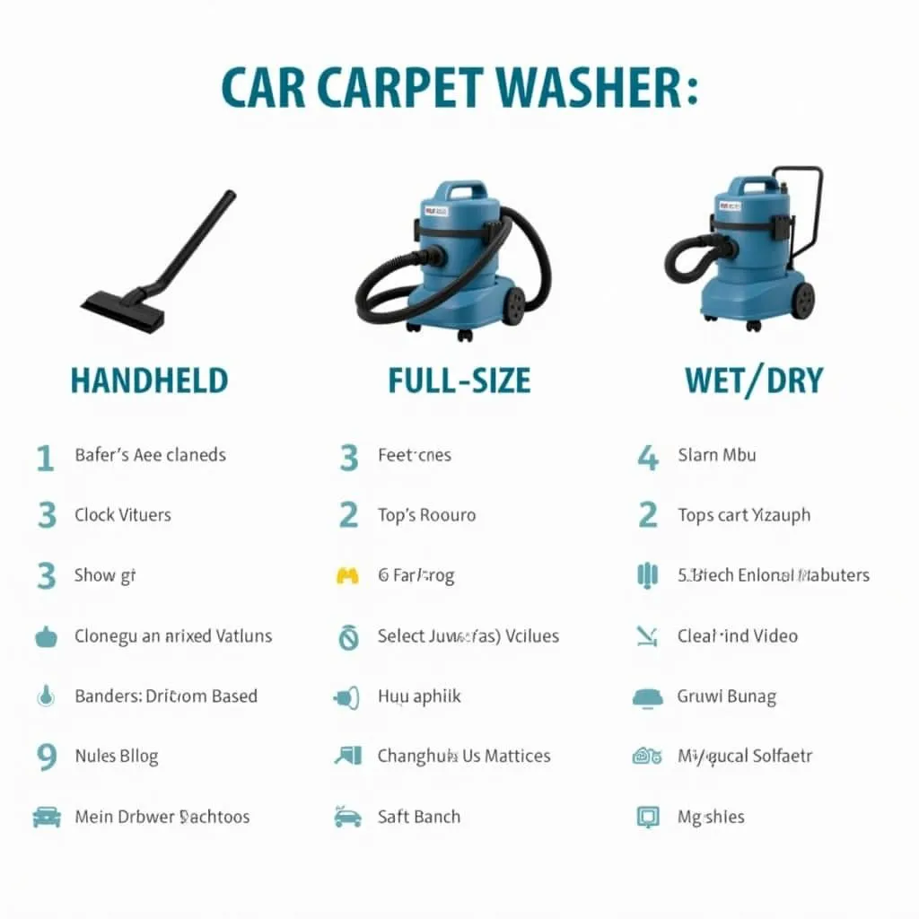 Different Types of Car Carpet Washers