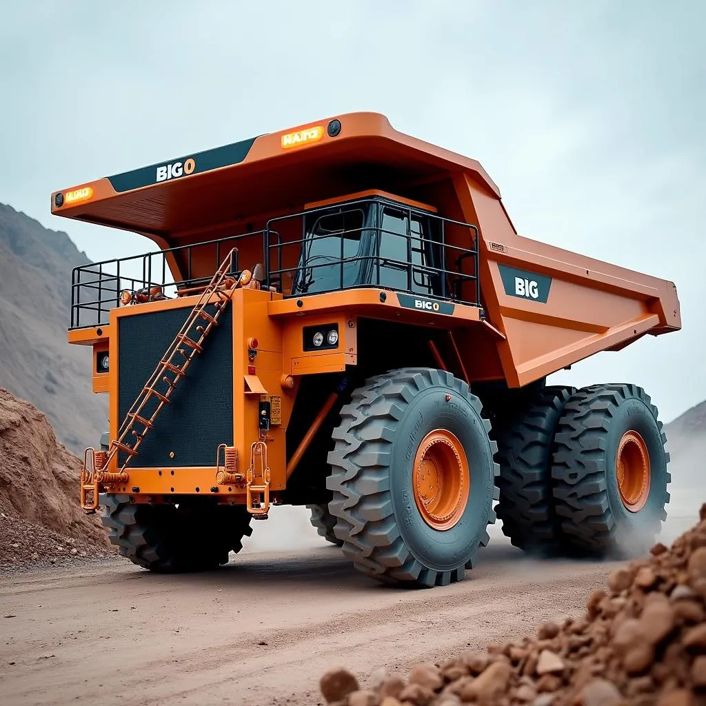 Big 0 Electric Mining Truck in Action