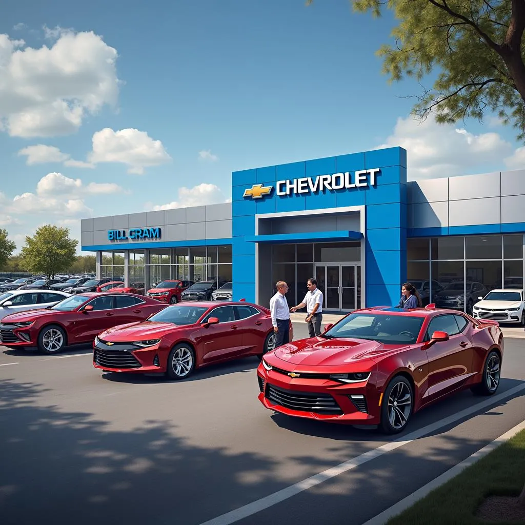 Modern Chevrolet Dealership