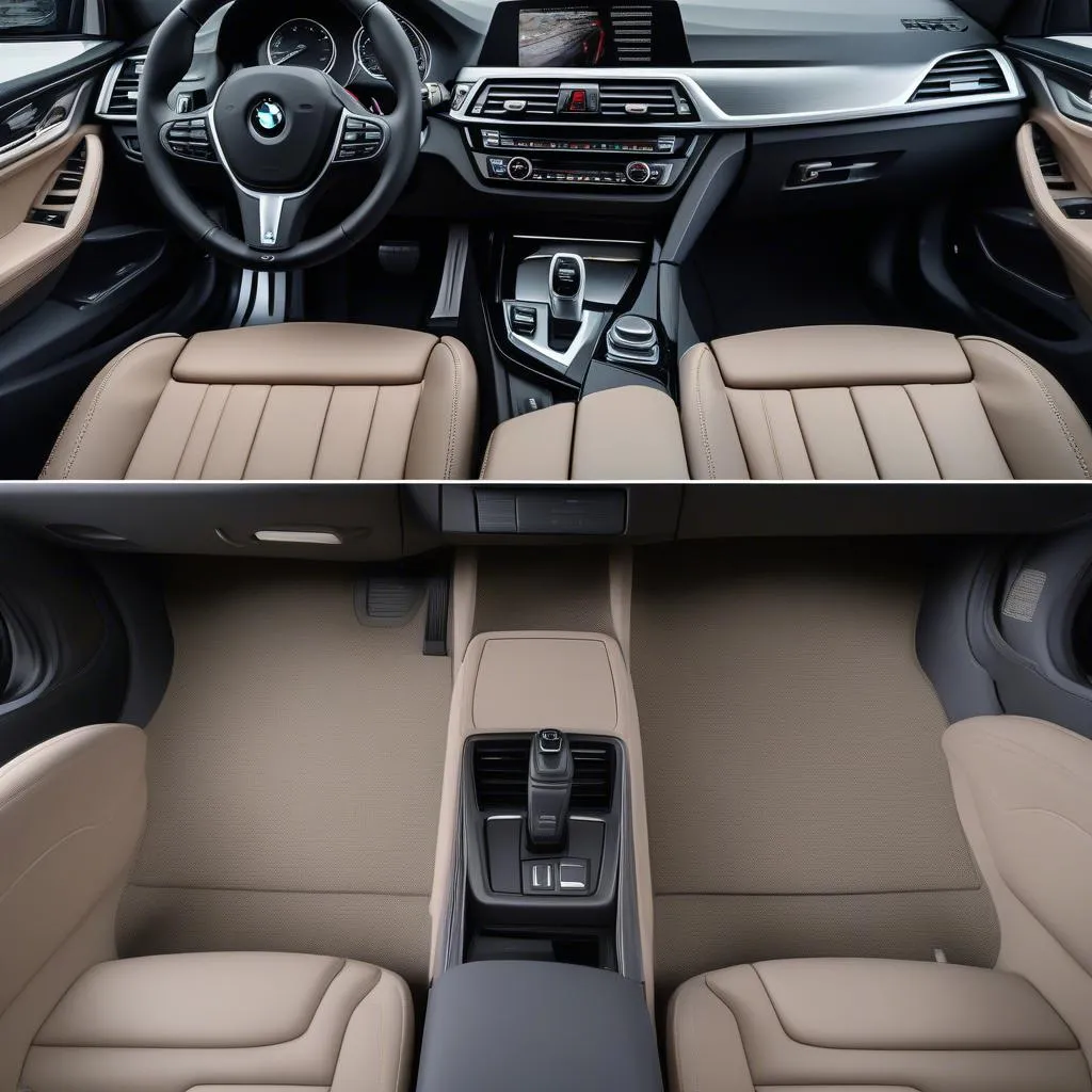 Upgraded BMW 3 Series Interior with Car Mats