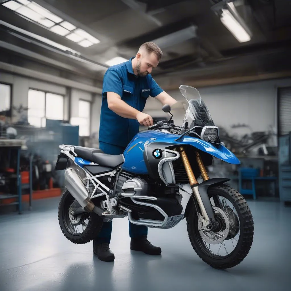 BMW motorcycle mechanic