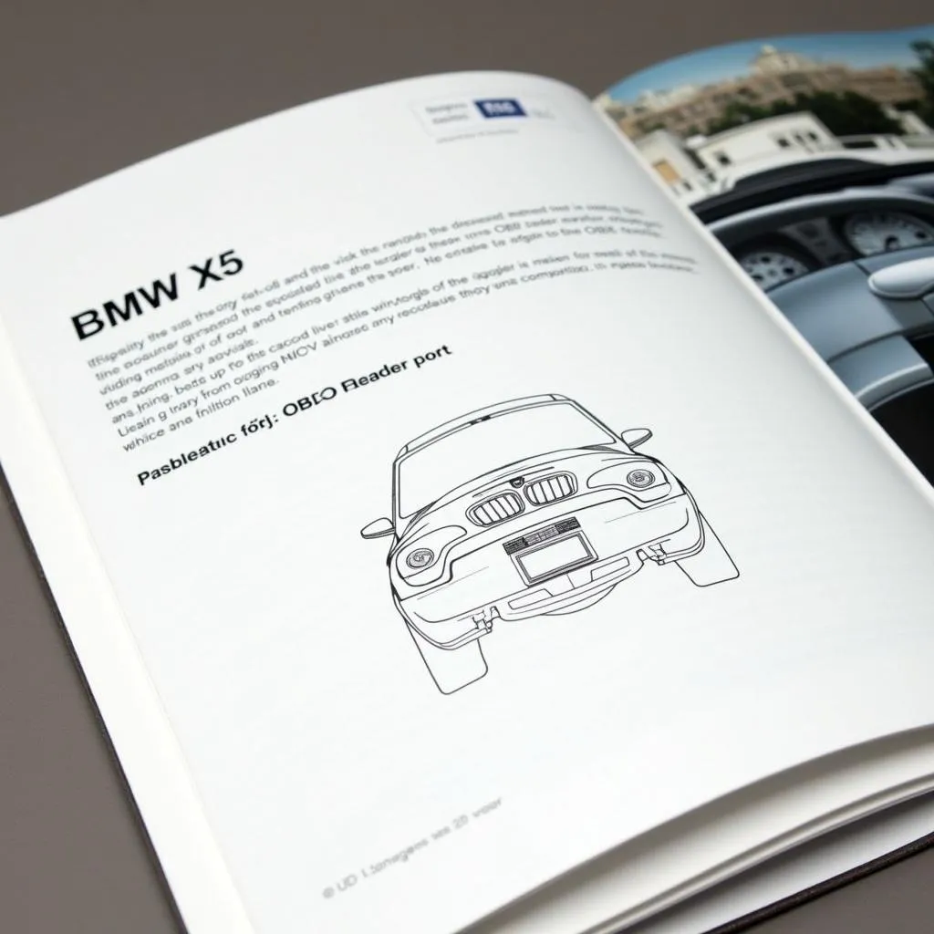 BMW X5 Owner's Manual OBD Port Diagram