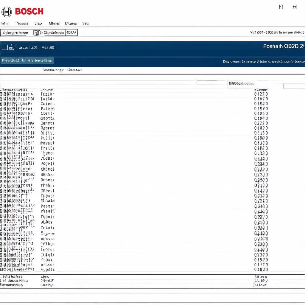 Bosch OBD 2220 Software