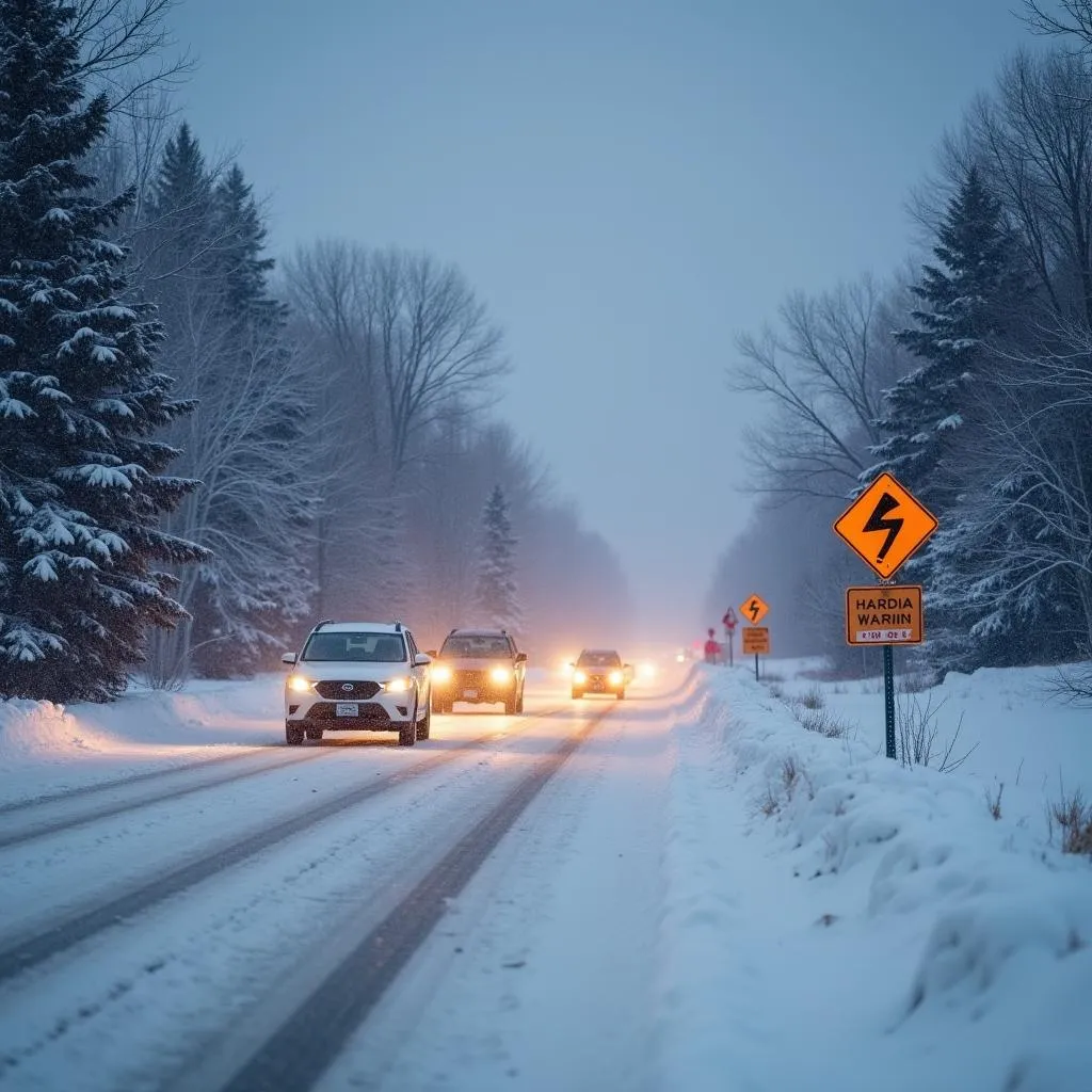 Bozeman Winter Road