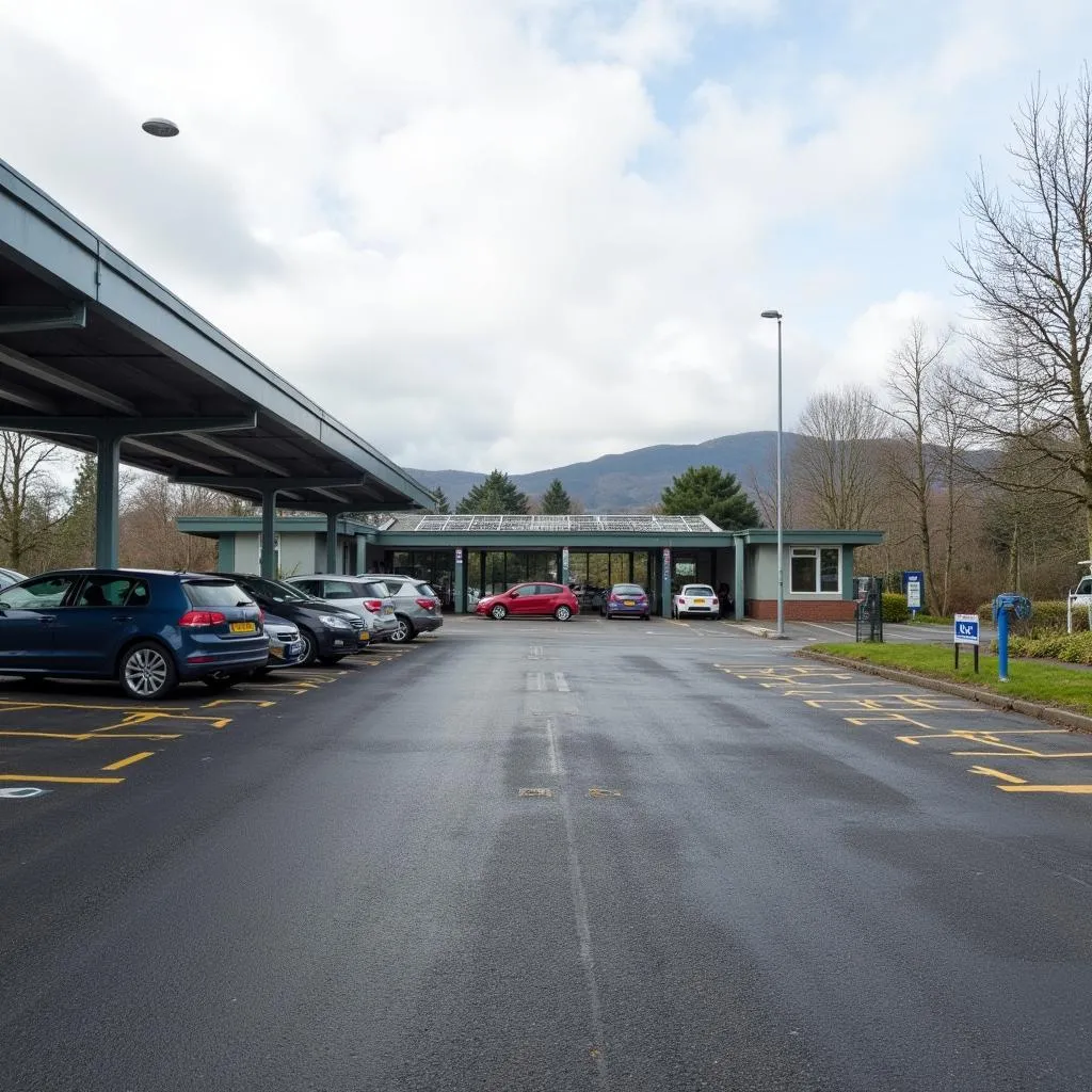 Bray Dart Station Car Park Overview