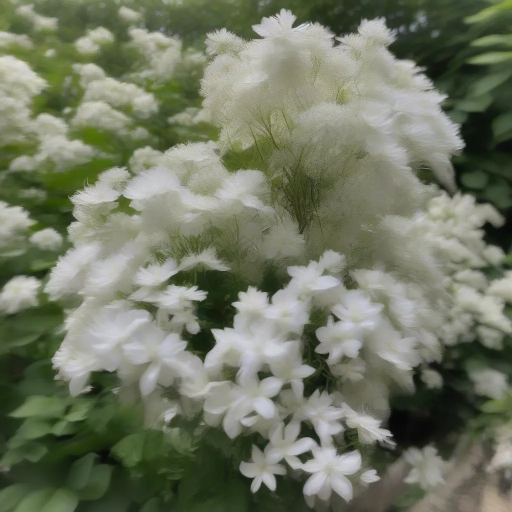 Blooming Bridal Veil Plant