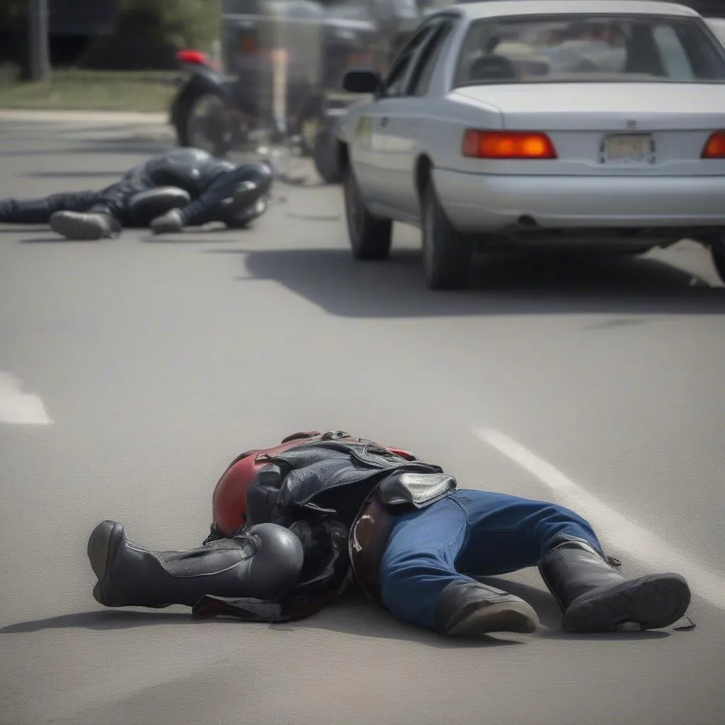 Motorcycle Accident Broken Leg