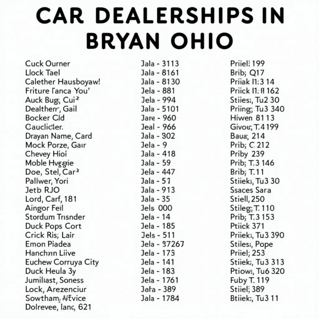 Car Dealerships in Bryan, Ohio