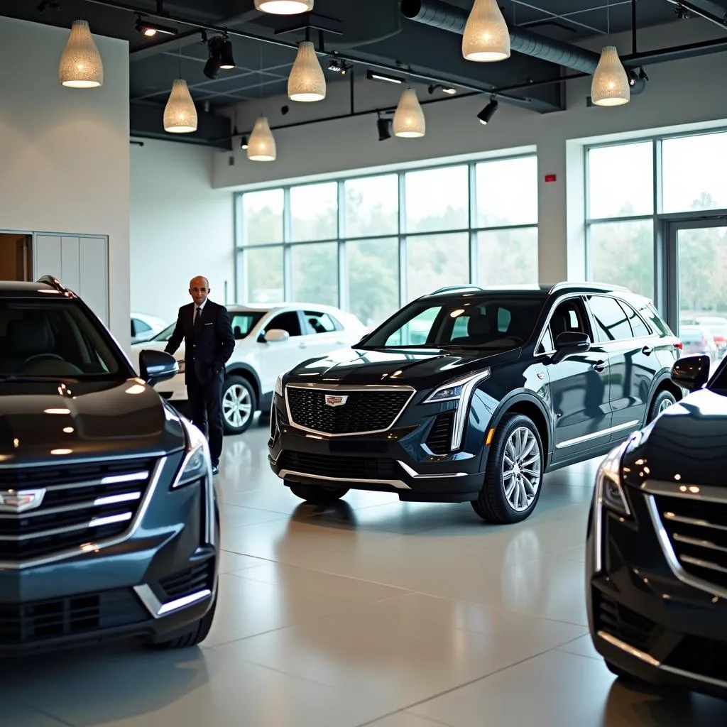 Modern Cadillac Dealership Showroom