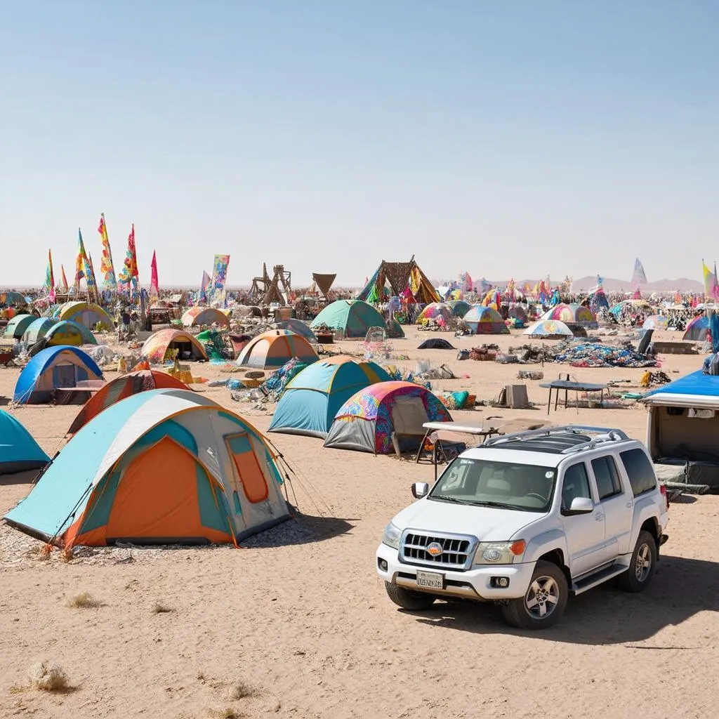 Burning Man camping