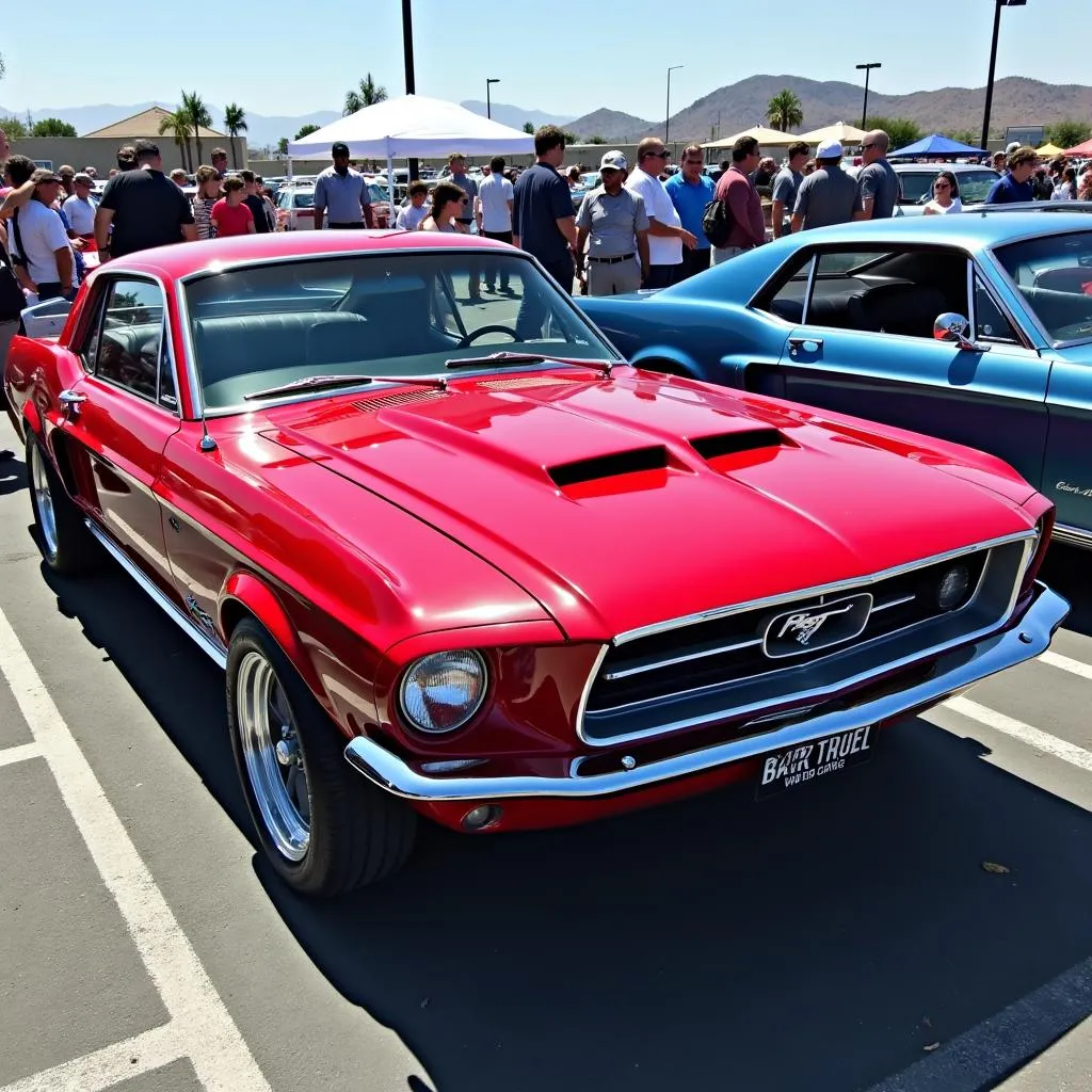 Classic Ford Mustang at Campbell Car Show