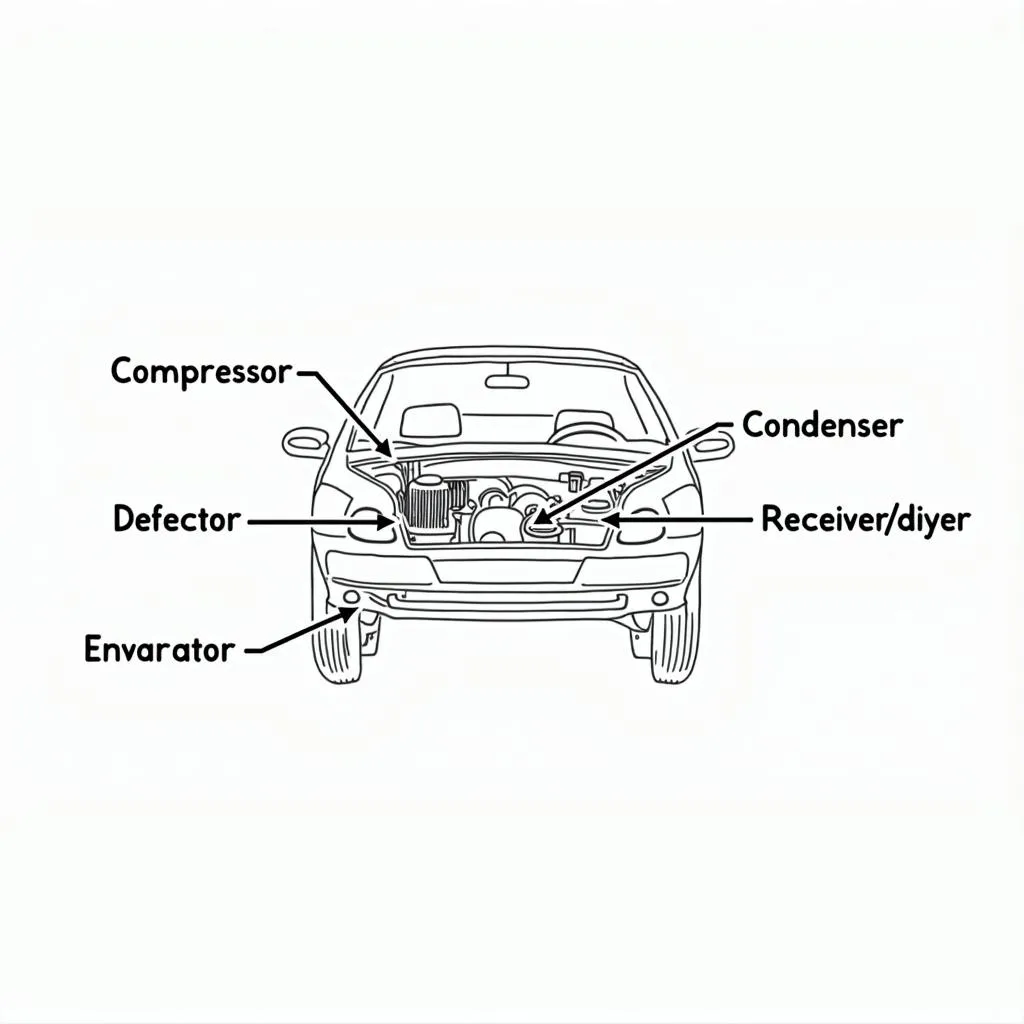 Car AC System Diagram