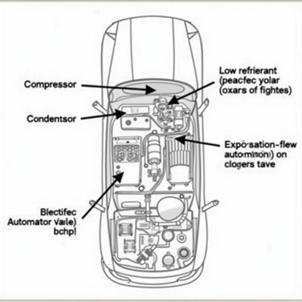 Car AC system diagram