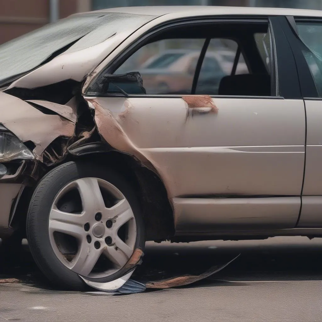 Car accident damage