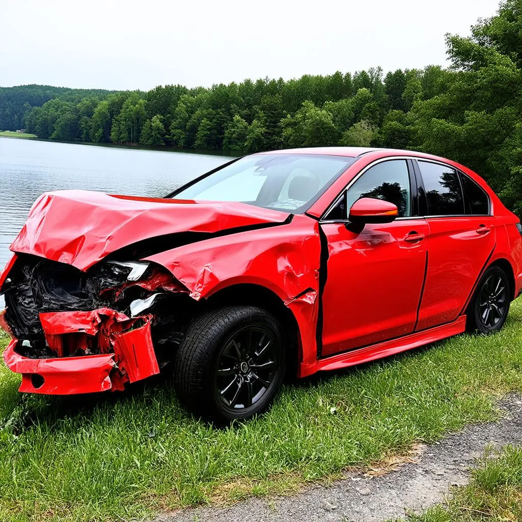 Car Accident Guilford Lake