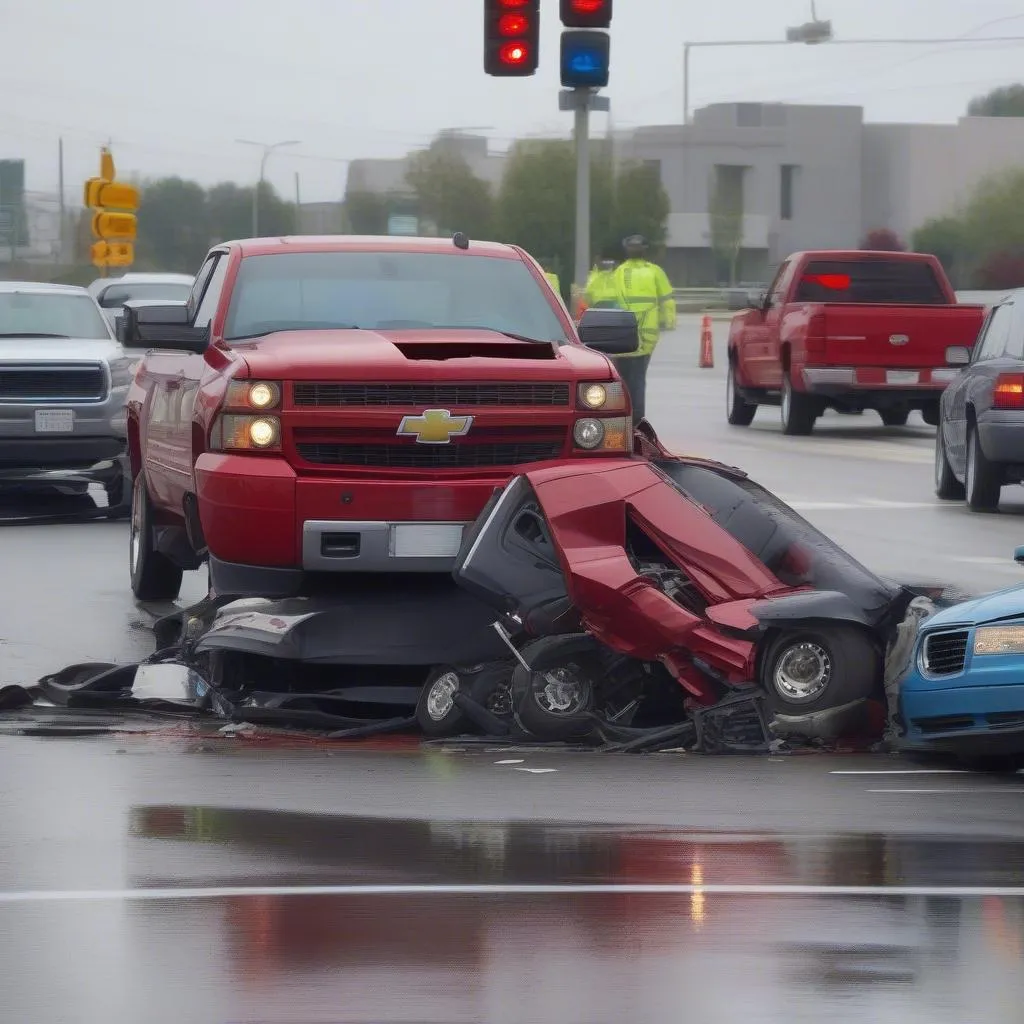 Car Accident Scene