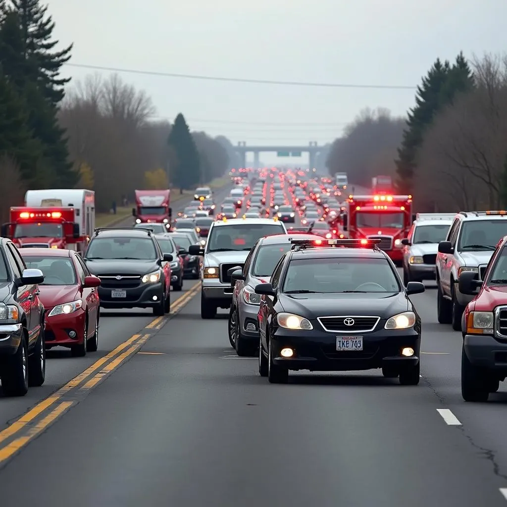 Car Accident on Highway in Lake County