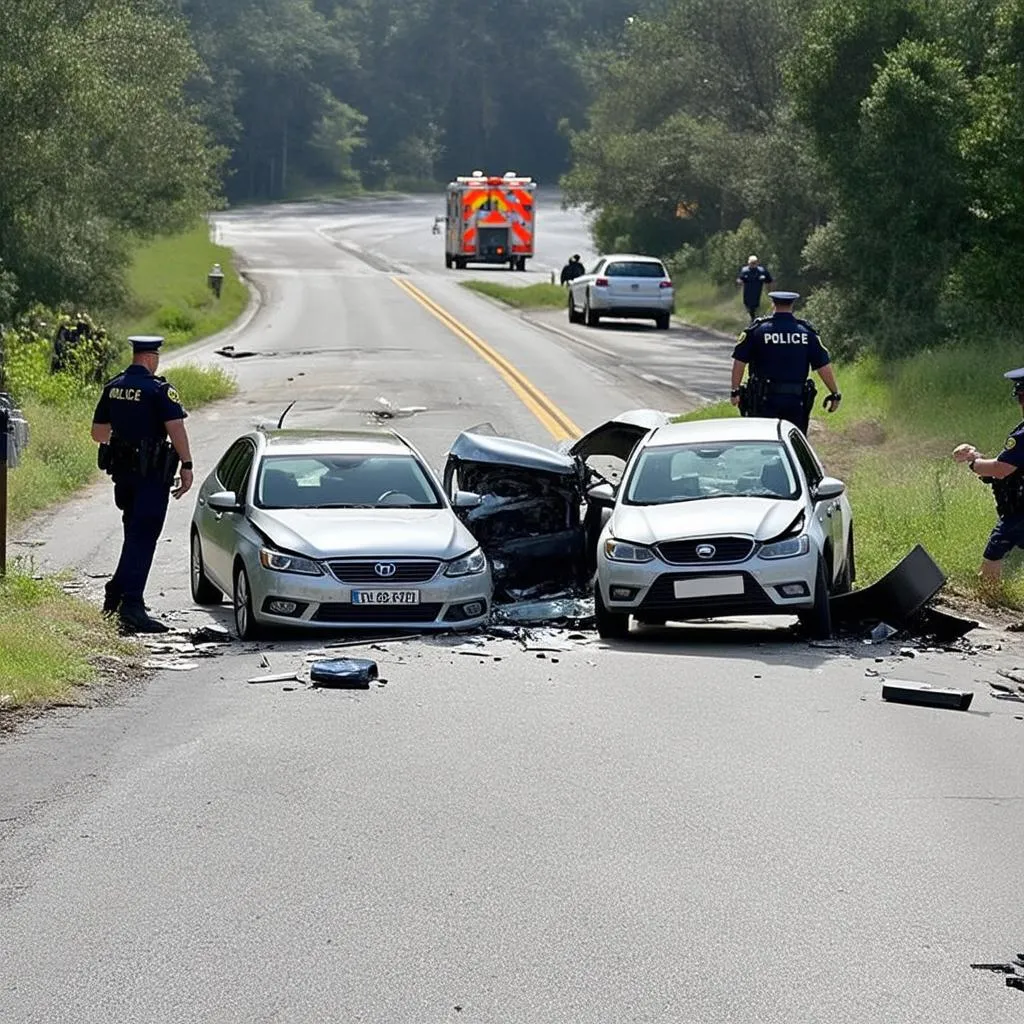 Car Accident Scene