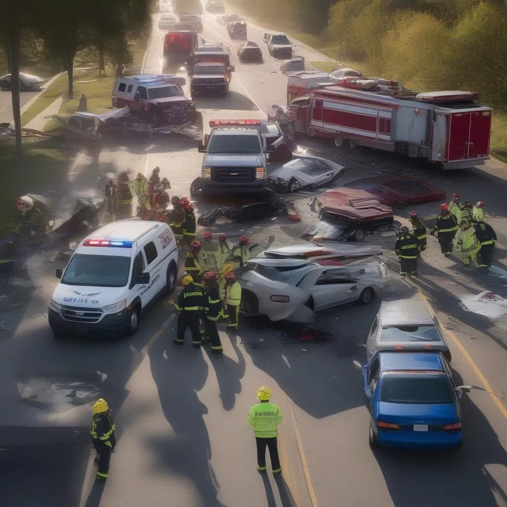 Car Accident Scene