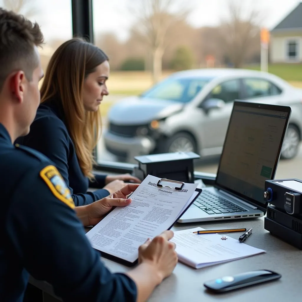 Filing a police report after a car accident in Shawnee, KS