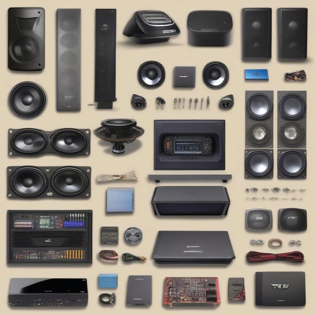 High-quality car audio components