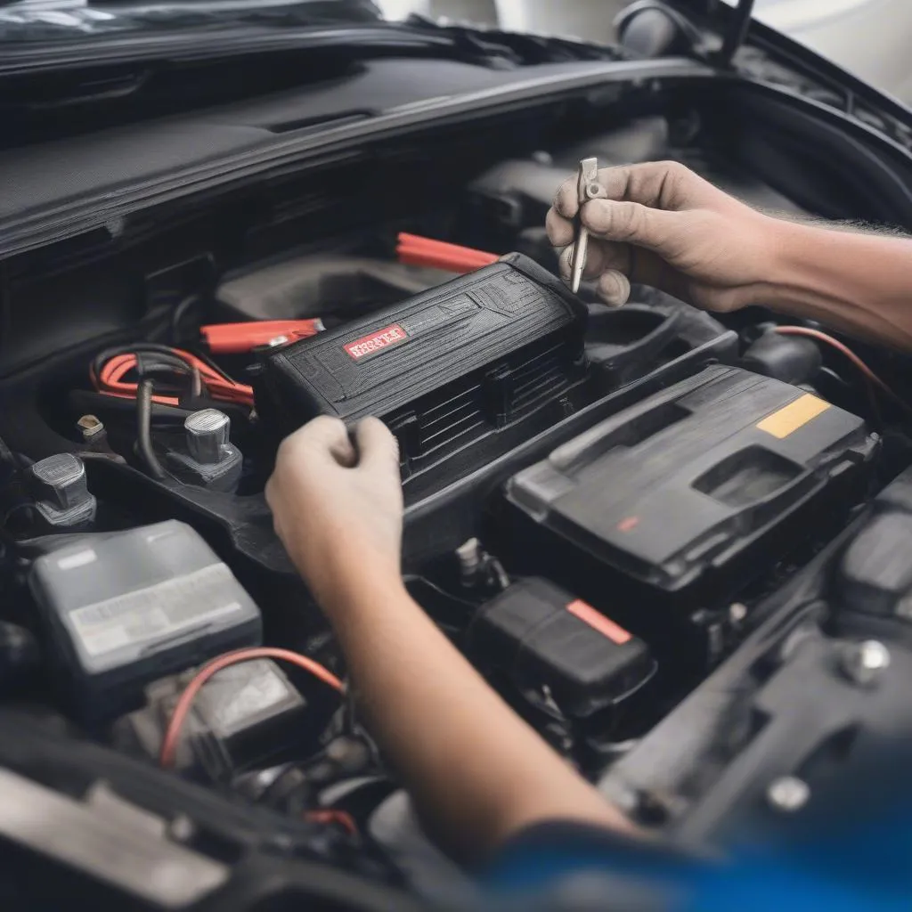 Car Battery Installation