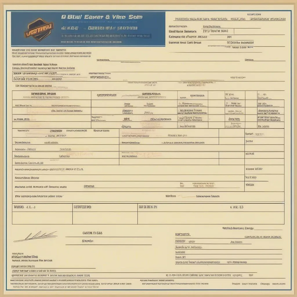 Bill of Sale Template for Car Trading