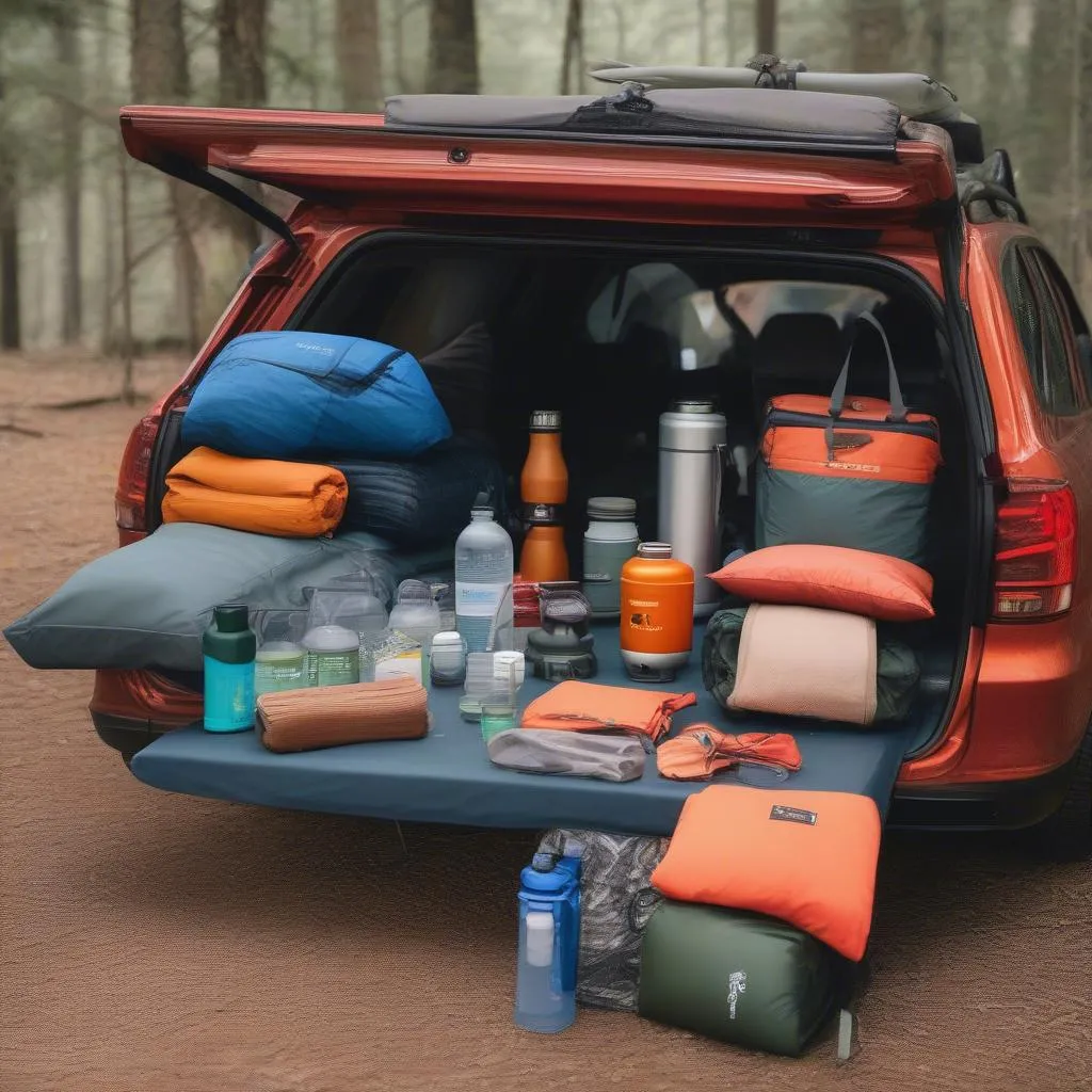 Car camping gear