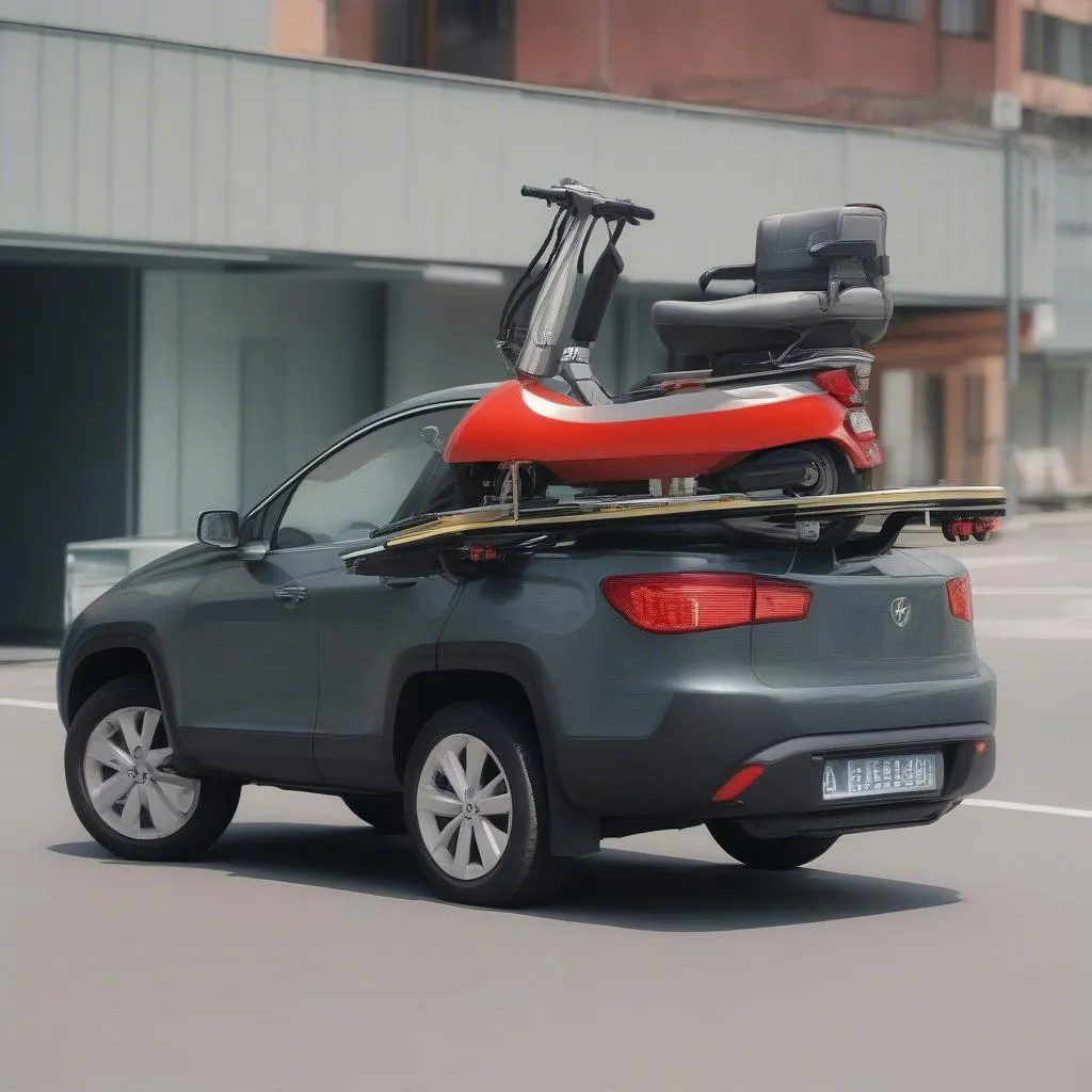 Roof-mounted Electric Scooter Carrier