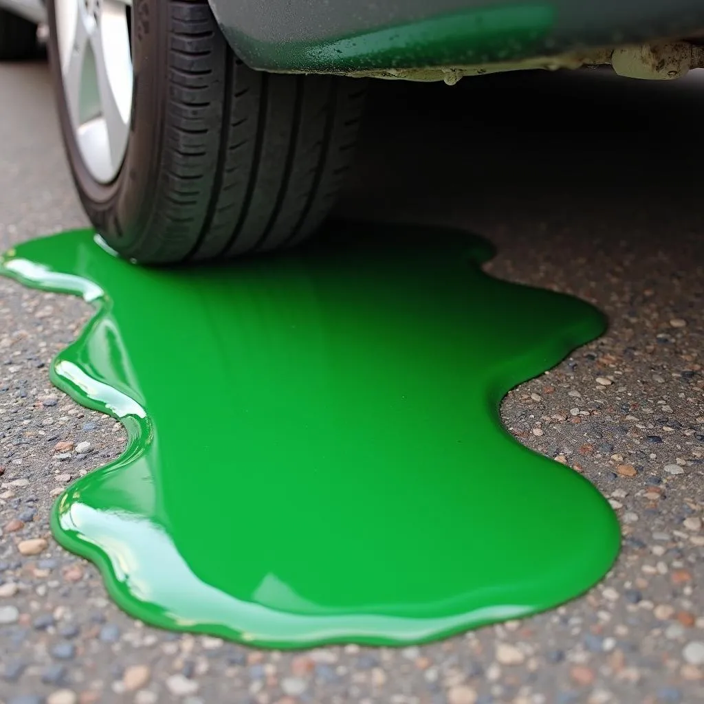 Identifying a car coolant leak