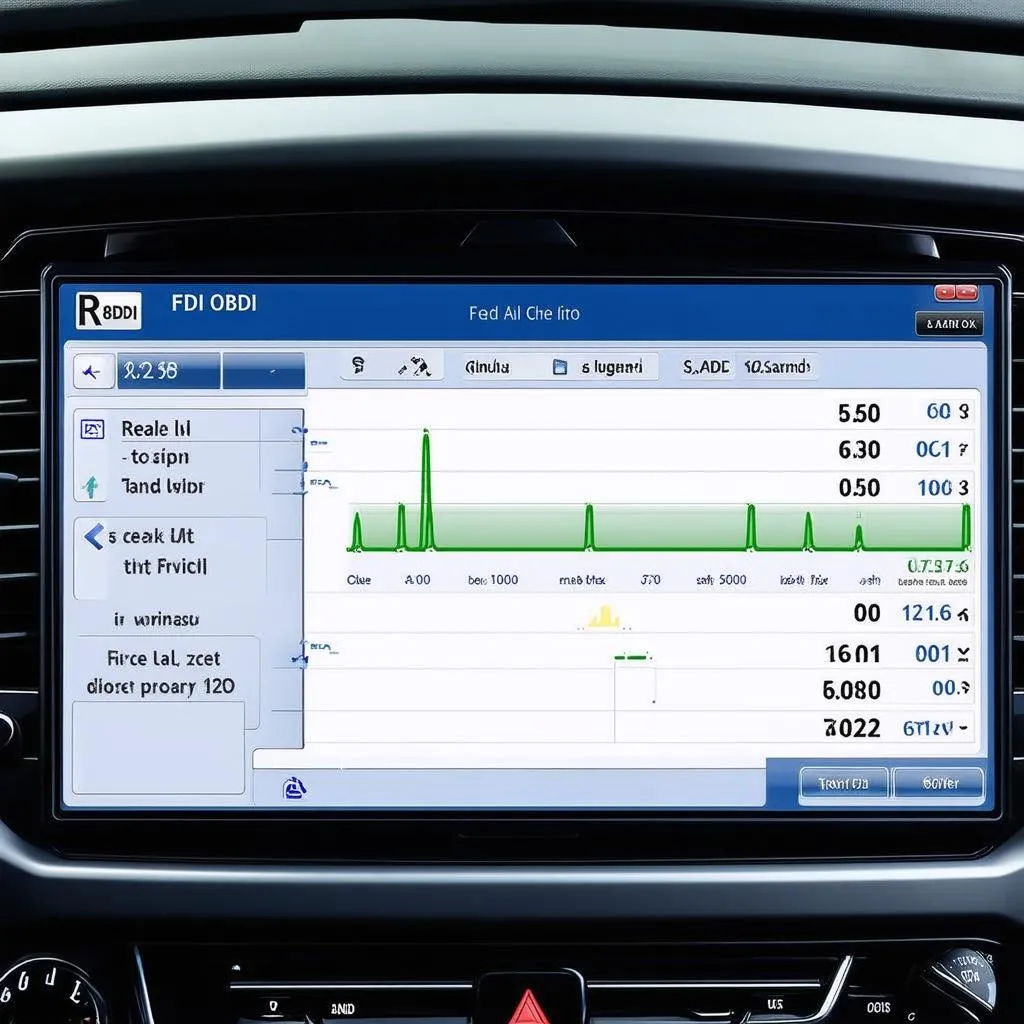 car dashboard display