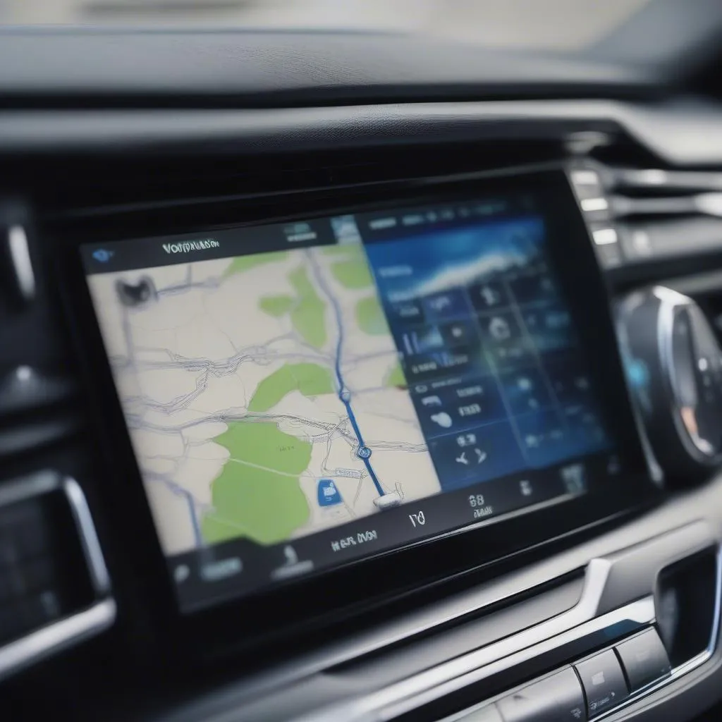 Car Dashboard with Navigation