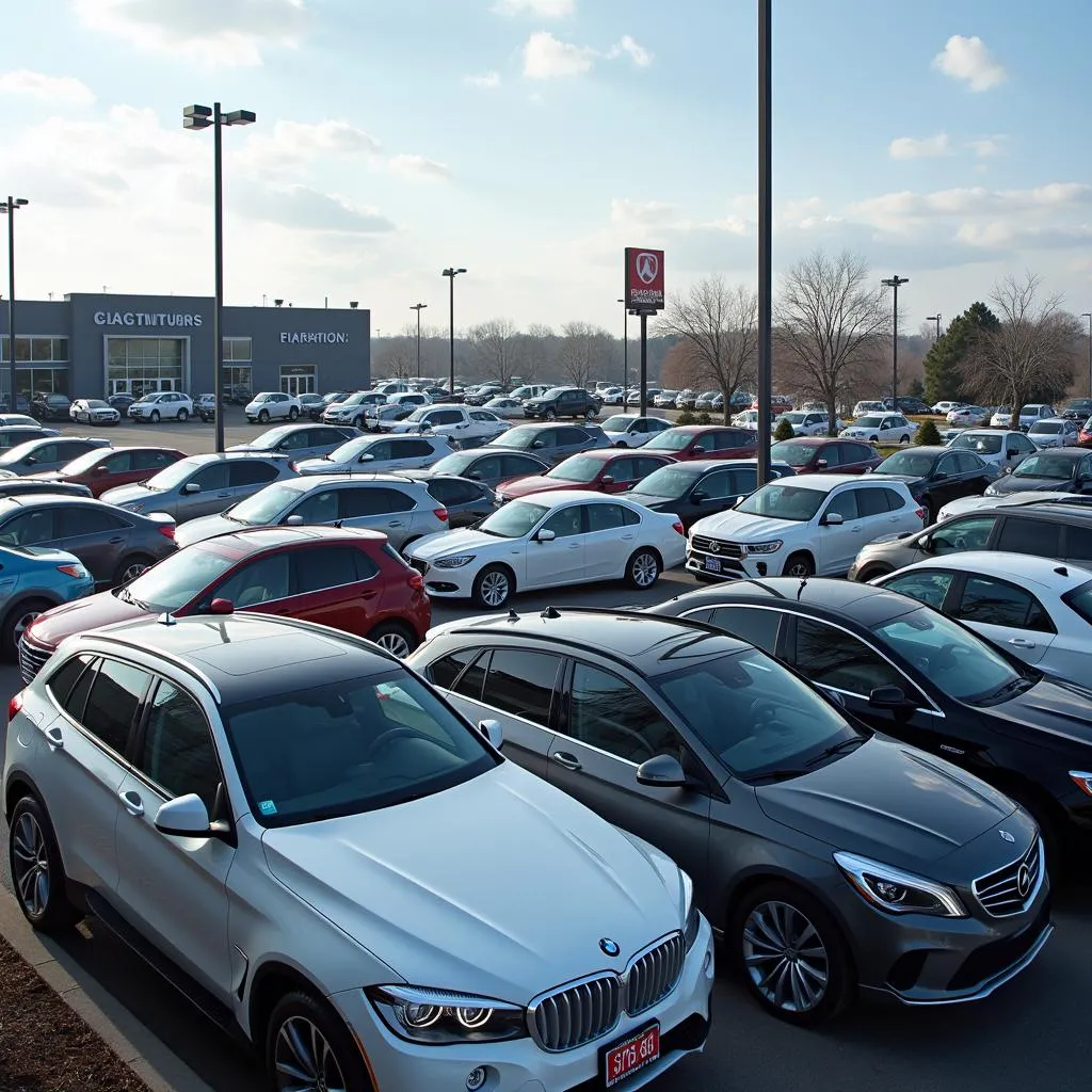 Car Dealership Parking Lot