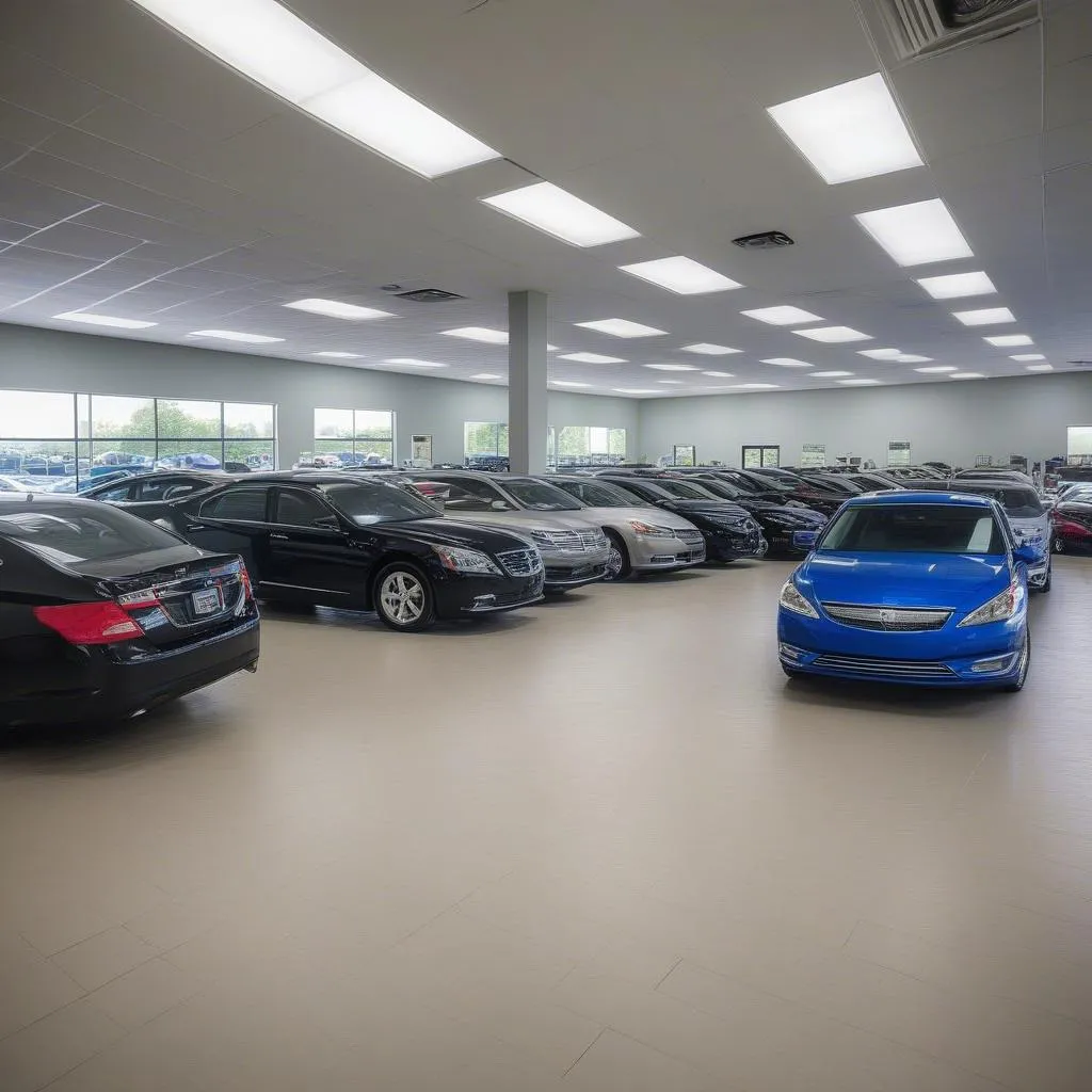 Used Car Dealership Showroom