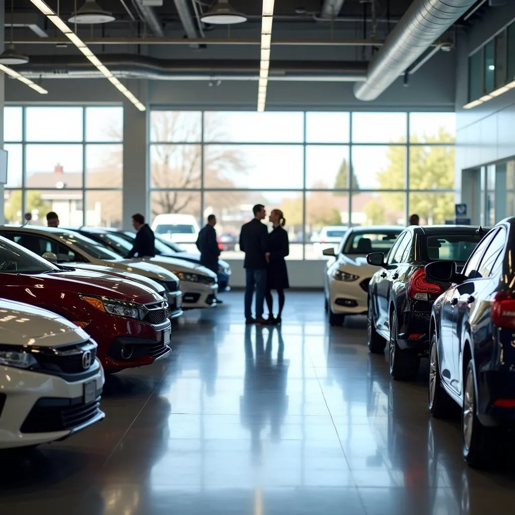 Modern Car Dealership Showroom in San Mateo