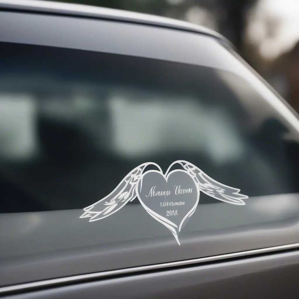 Car Decal Memorial - Heartfelt Tribute