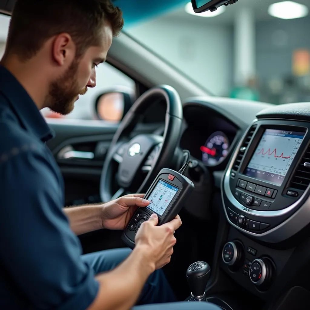 Norco mechanic using advanced car diagnostic tools to troubleshoot a vehicle