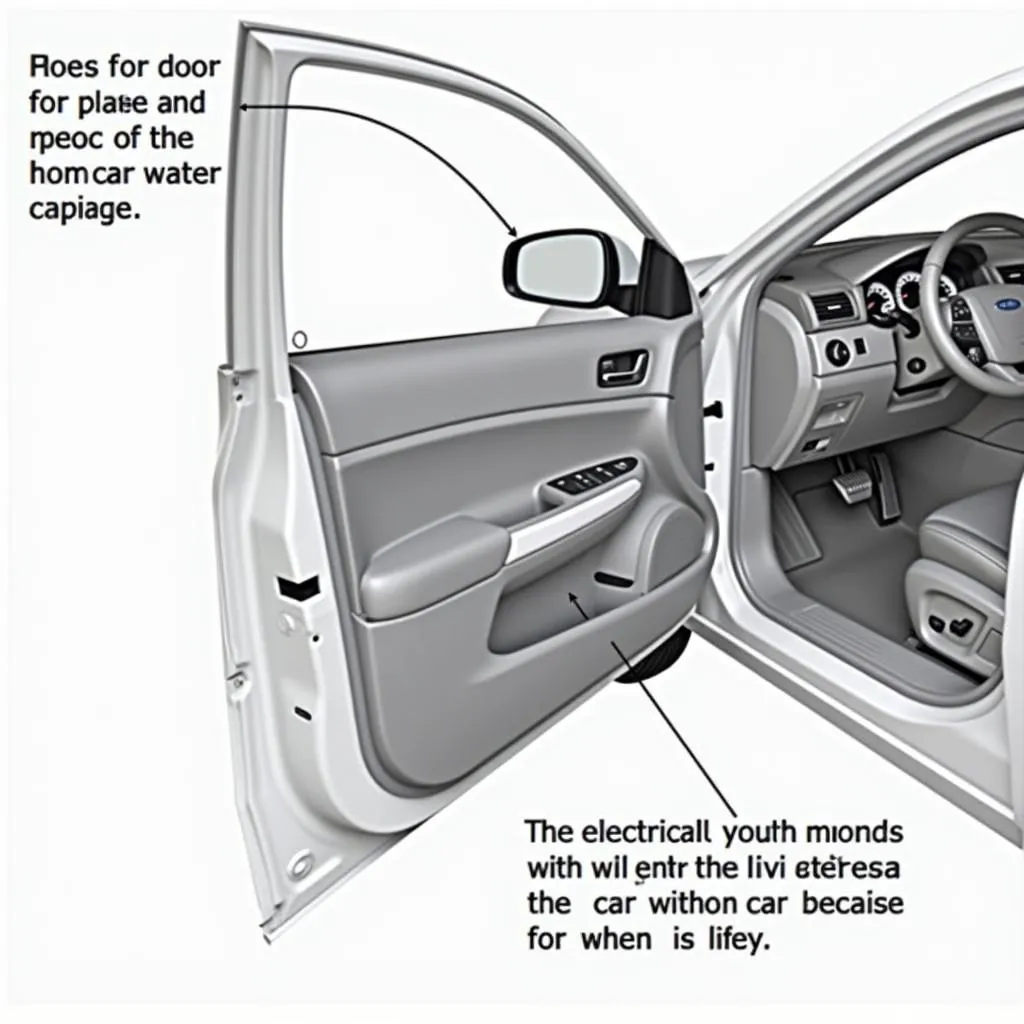 Car Door Moisture Barrier Diagram