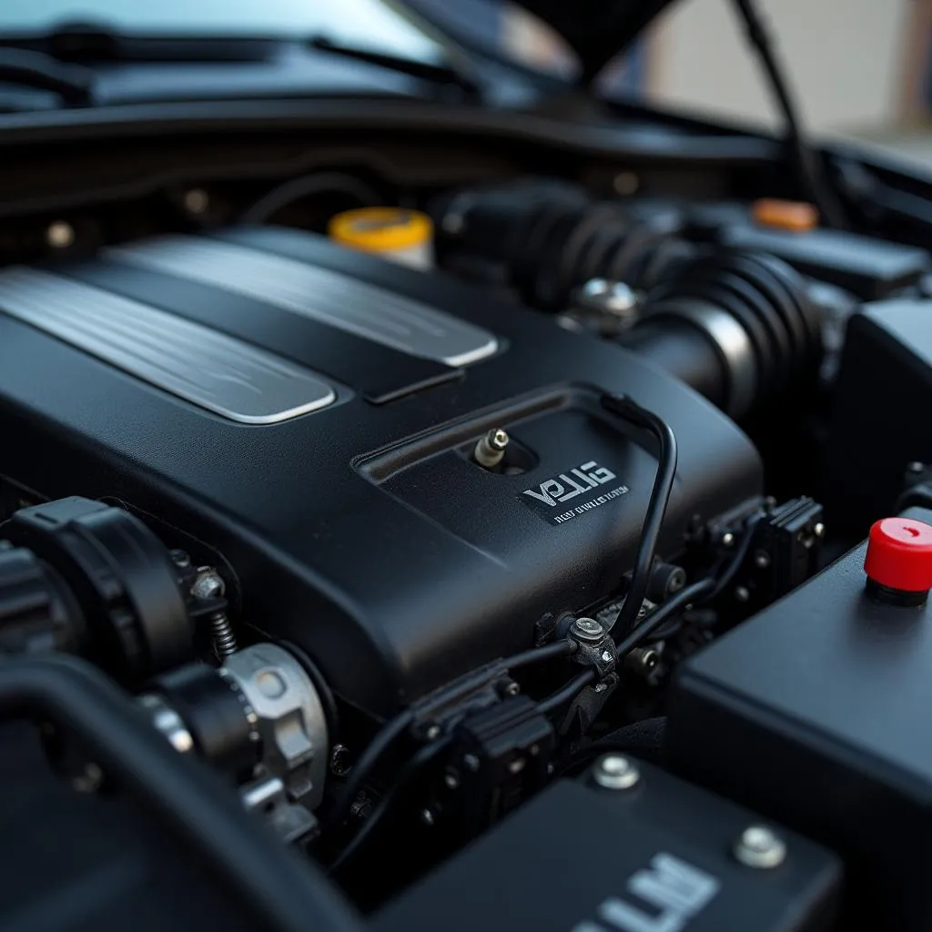 Car Engine Close Up