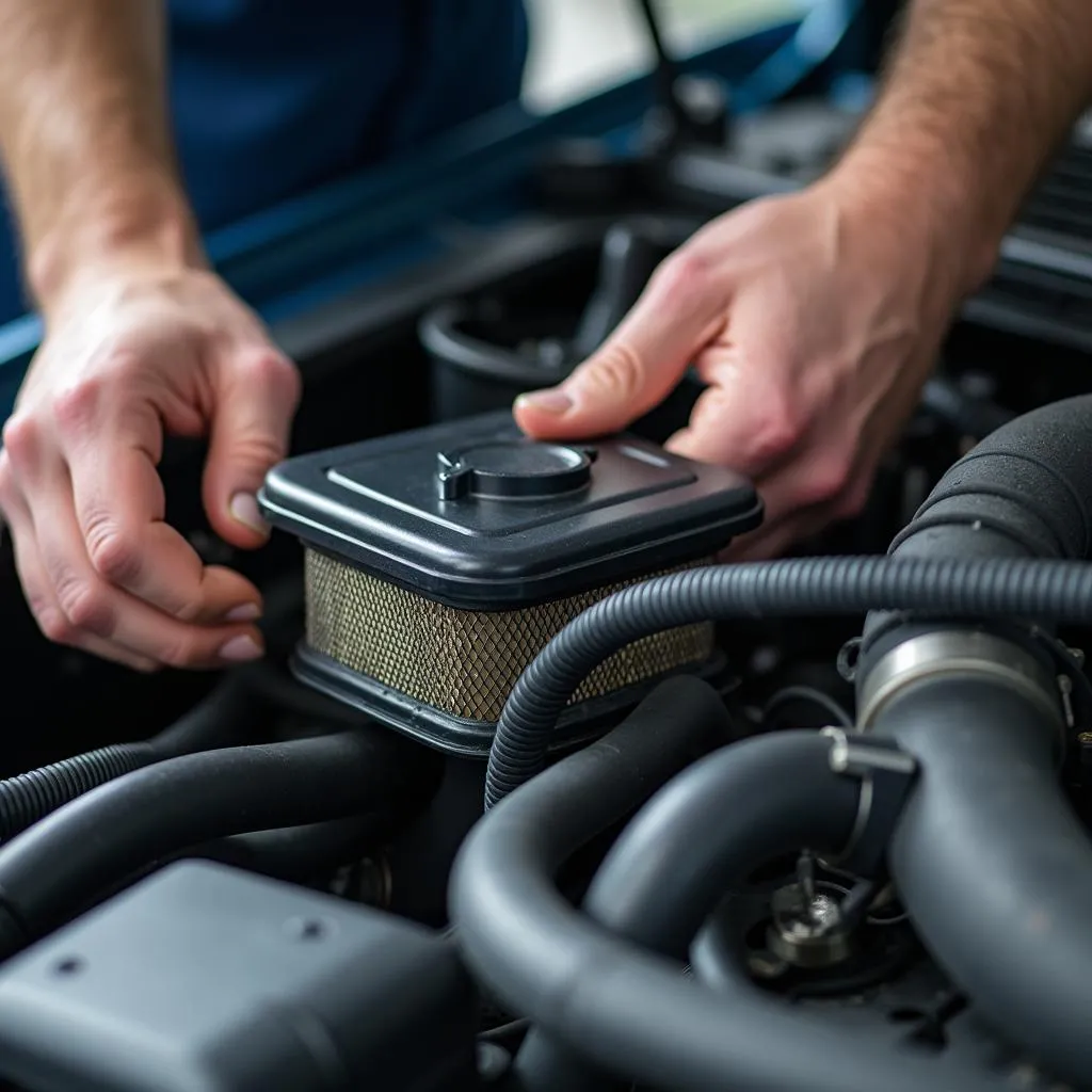 Inspecting a Car Engine for Issues